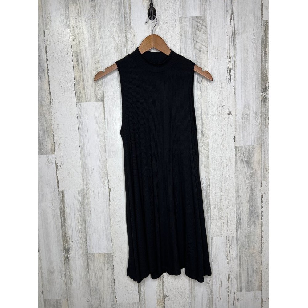 Ambiance Classic Woman NEW Sleeveless Ribbed Lightweight Dress Black Size Medium